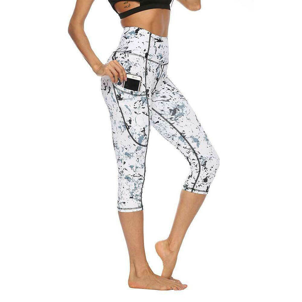 Marble Digital Print Yoga Pants