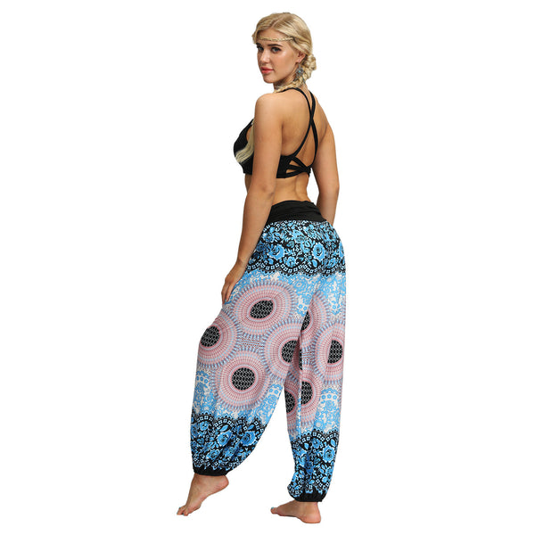 Digital Printed Women's Sports Fitness Baggy Yoga Pants